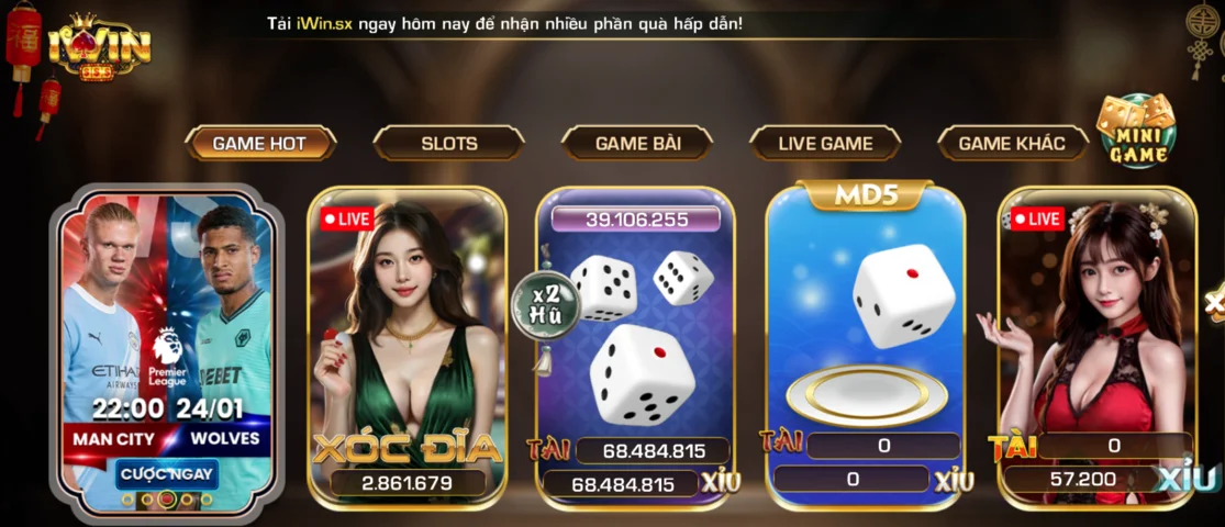 IWIN - Tải IwinClub Game Sòng Bài Thường Lưu