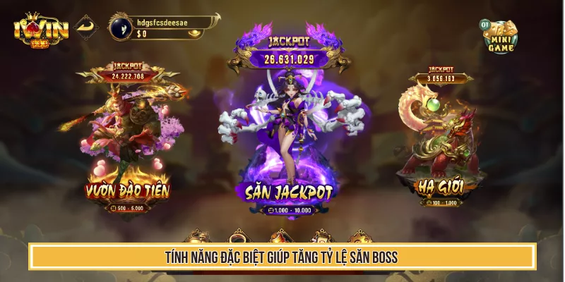 Tính năng đặc biệt giúp tăng tỷ lệ săn boss